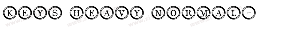 Keys Heavy Normal字体转换